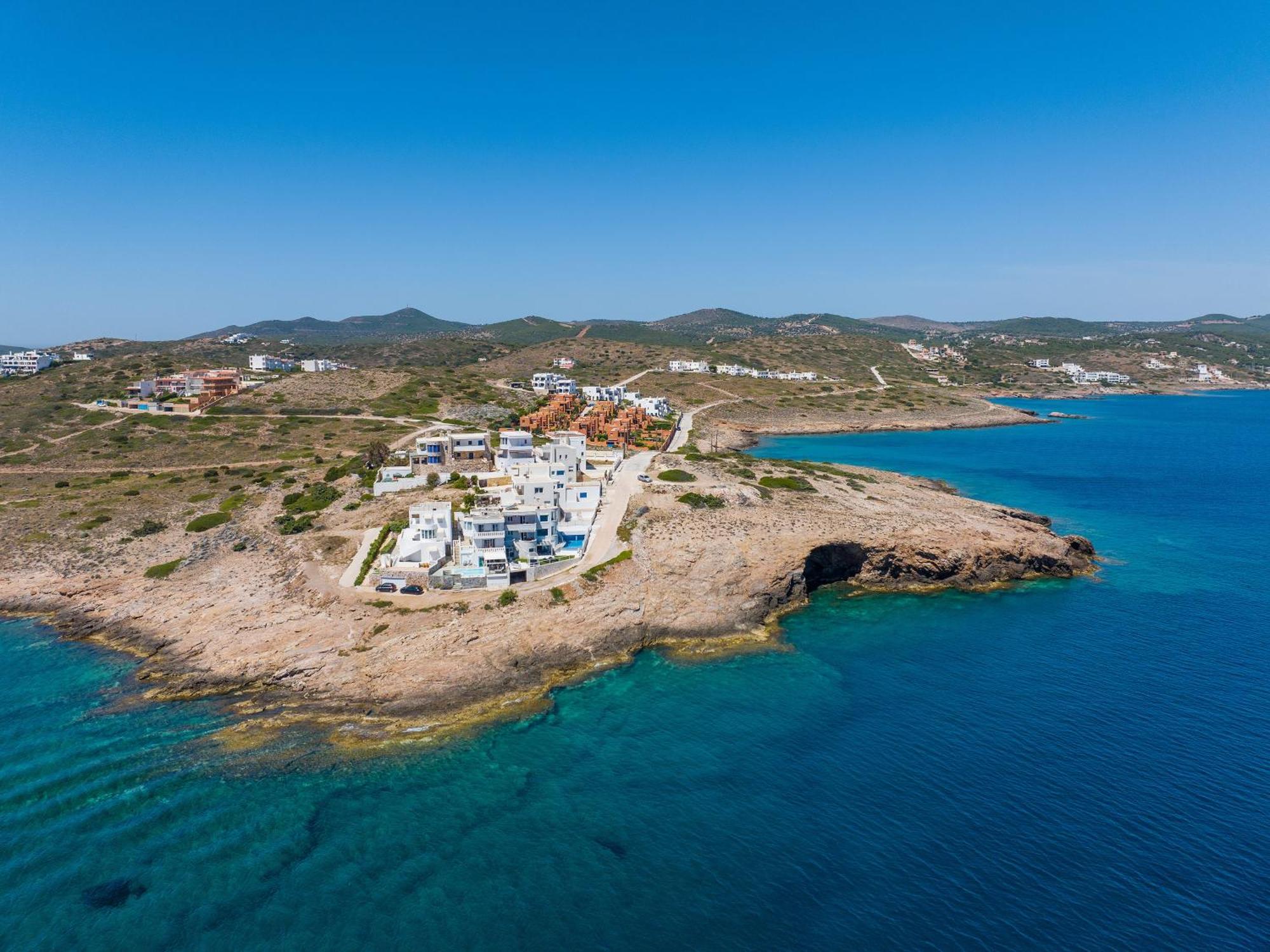 En Plo Villa Sounio Sounion Bagian luar foto